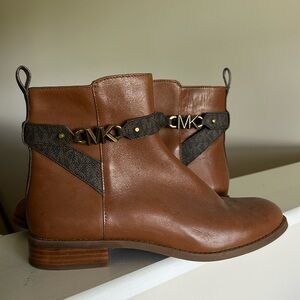 Michael Kors MK brown ankle boots